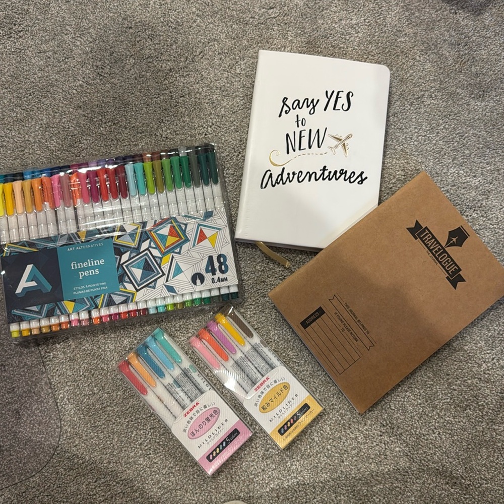 Stationary bundle – including Quality pens/highlighters